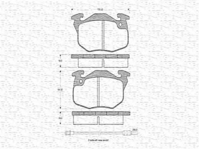 MAGNETI MARELLI 430216170214 -  Комплект тормозных колодок, дисковый тормоз